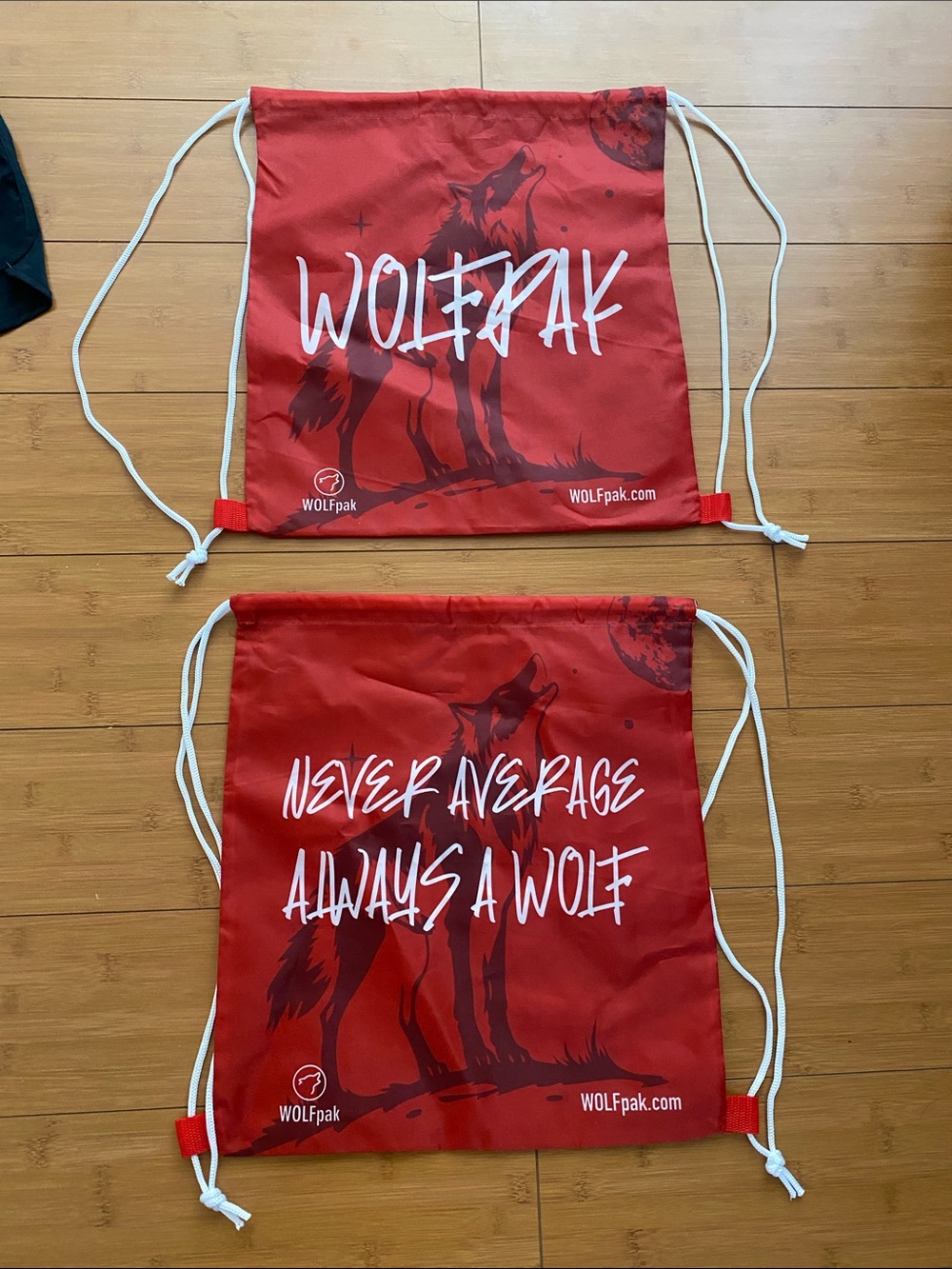 Wolfpak drawstring bag